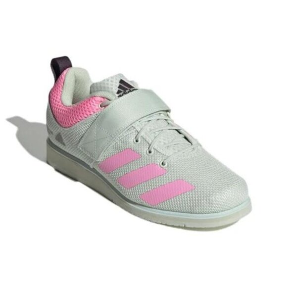 Adidas Powerlift 5 Weightlifting Shoes‎ Green & Pink US Mens 11.5 Womens 12.5